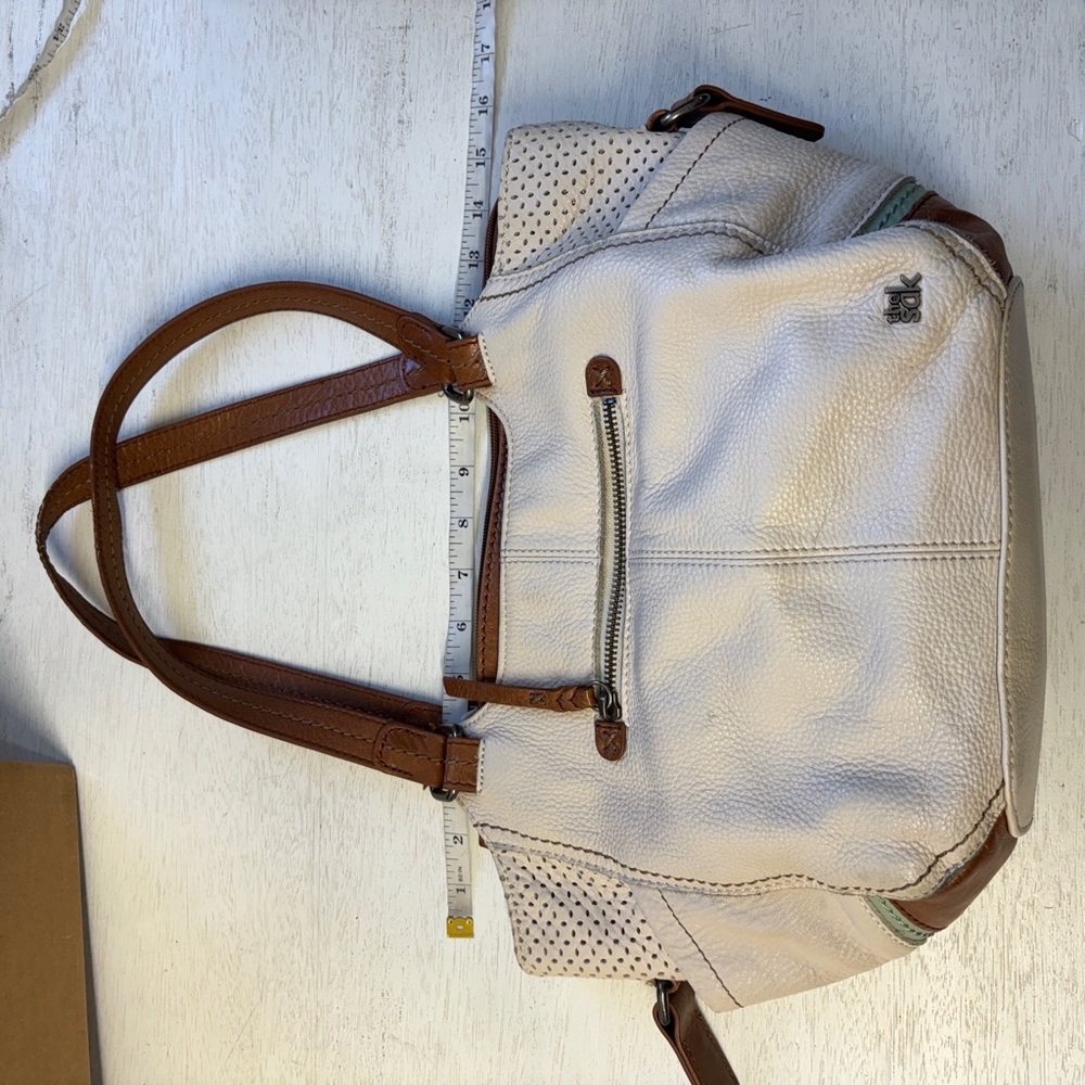 The Sak Cream Purse Leather Handbag - Picture 6 of 16